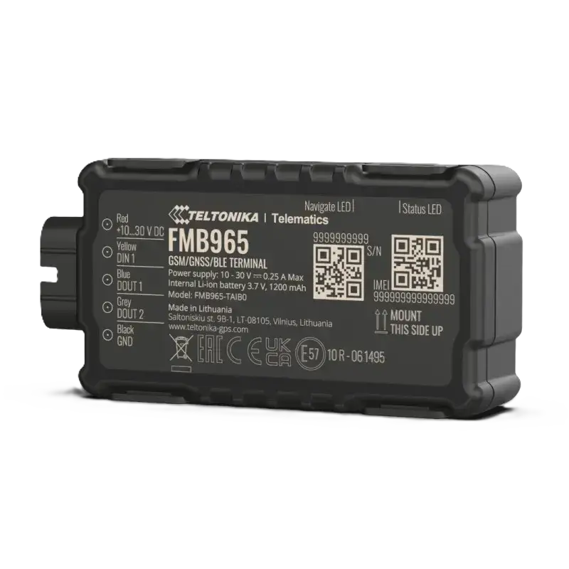 Teltonika FMB965 GPS tracker for taxi fleet tracking