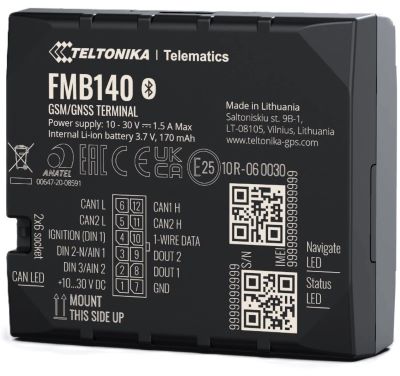 Teltonika FMB140 GPS tracker with CAN bus reading for fleet tracking