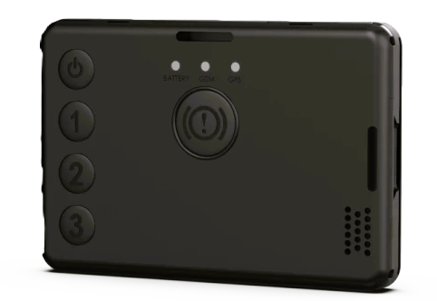 Personal GPS tracker with SOS button for a child, an elderly person or an employee