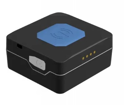 GPS tracker for a child with an SOS button on a school backpack