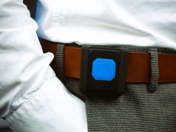 Compact personal GPS tracker for a person