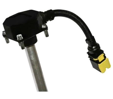 Capacitive fuel level sensor for GPS fleet tracking